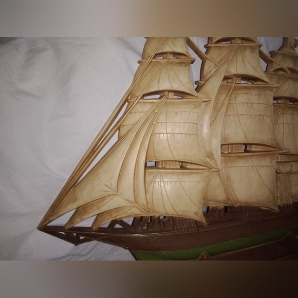 Vintage Sailboat Skipper Schooner Boat Ship Nautical Wall Decor - Picture 5 of 10